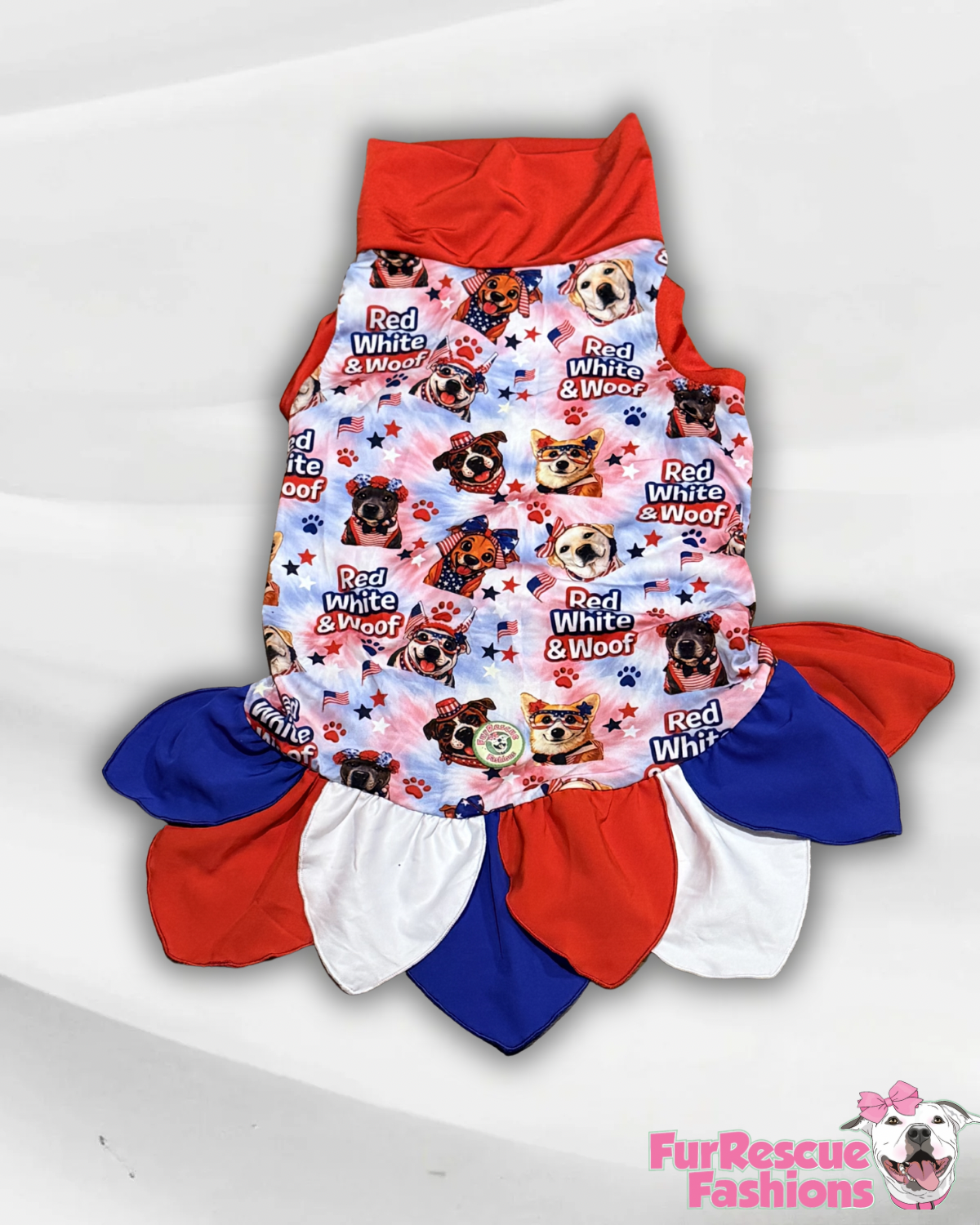 2026 Summer Dog Dress With Petal Skirt (Available in any pattern)
