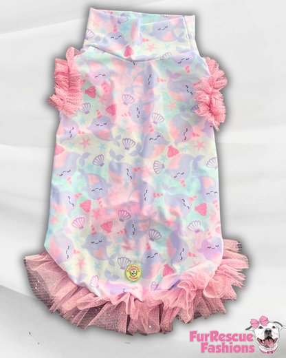 2026 Summer Dog Shirt With Tulle Accent (Available in all patterns)