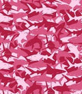 Sharkie Camo in Pink PAWjama with Fuchsia Trim