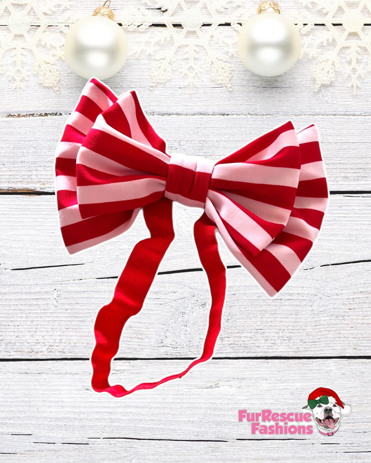 Christmas Doggie Bow Headband