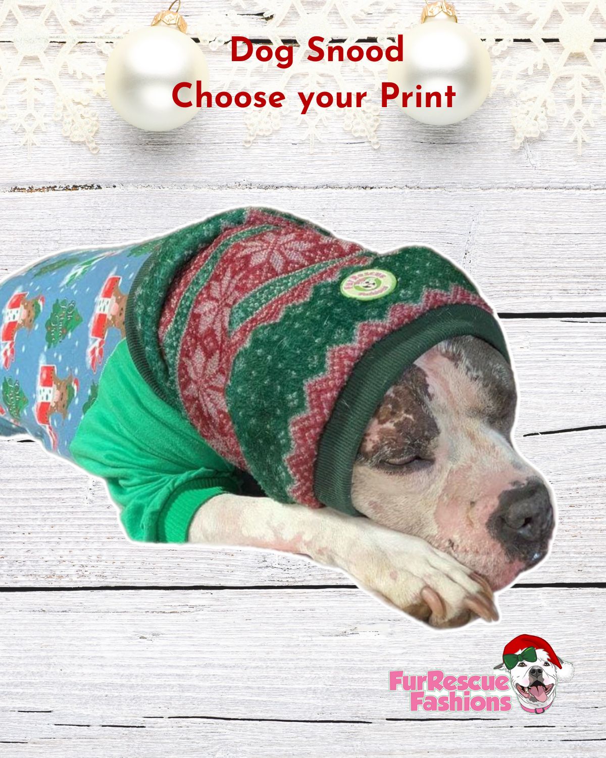 2025 Christmas in July Dog Snood / Scarf (Available in any pattern)