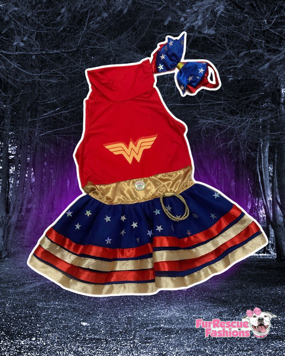 Wonder Woman Dress & Bow