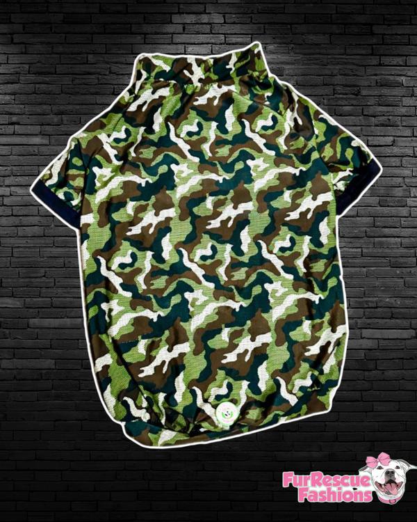 Retro Camo - PAWJama with Black Trim