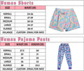Pop Up Human Matching Summer Pajama Shorts (available in any pattern)