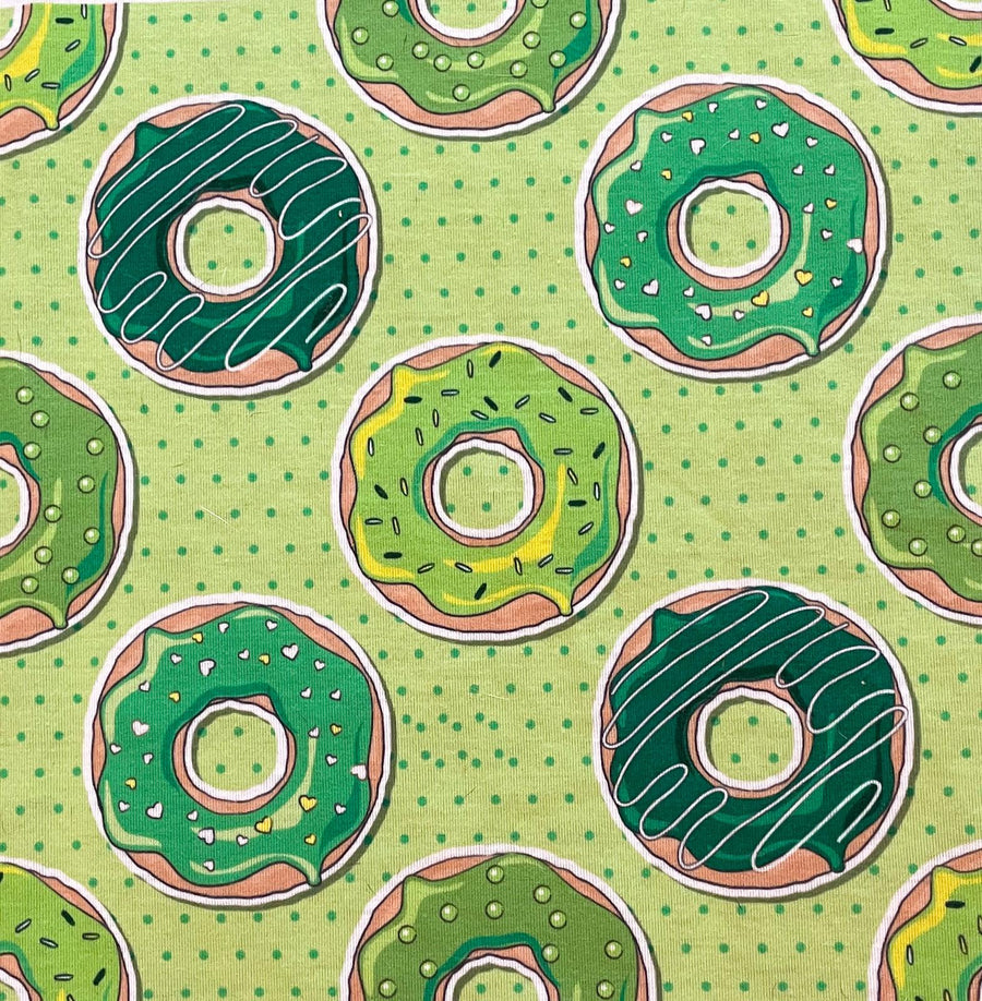 Lucky Donuts -  PAWJama with Dark Green Trim/Sleeves