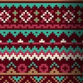 Winter Aztec - PAWJama with Turquoise Trim/Sleeve