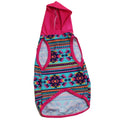 PAWjama - Aztec Fun -  Summer Paw-Shirt (Hot Pink Hoodie/ V-Neck)