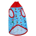 PAWjama - Pitties and Boxers Beach Pawty Blue - Summer Paw-Shirt (Red Hoodie/V-Neck)