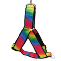 Pride Rainbow Ombré Black No-pull Harness - 1.5"