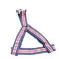 Stripes Red, white & blue No-pull Harness - 1.5"
