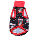 Pitties Free Kisses Booth-  Black PAWjama with Red Trim/Sleeves