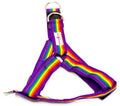 Pride Flag Rainbow Purple No-pull Harness - 1.5"