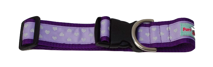 Purple Hearts Sport Collar 1.5"
