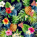 PAWjama - Hawaiian Spirit -  Summer Paw-Shirt (Yellow Hoodie/ V-Neck)