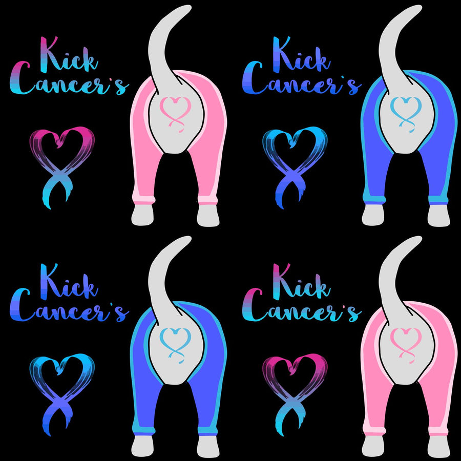 Kick Cancers Butt - Black