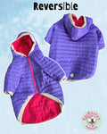 Purple Hoodie Puffer Jacket