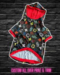 Furri Vuitton Multicolor - PAWjama with Black Neck & Trim/Sleeves