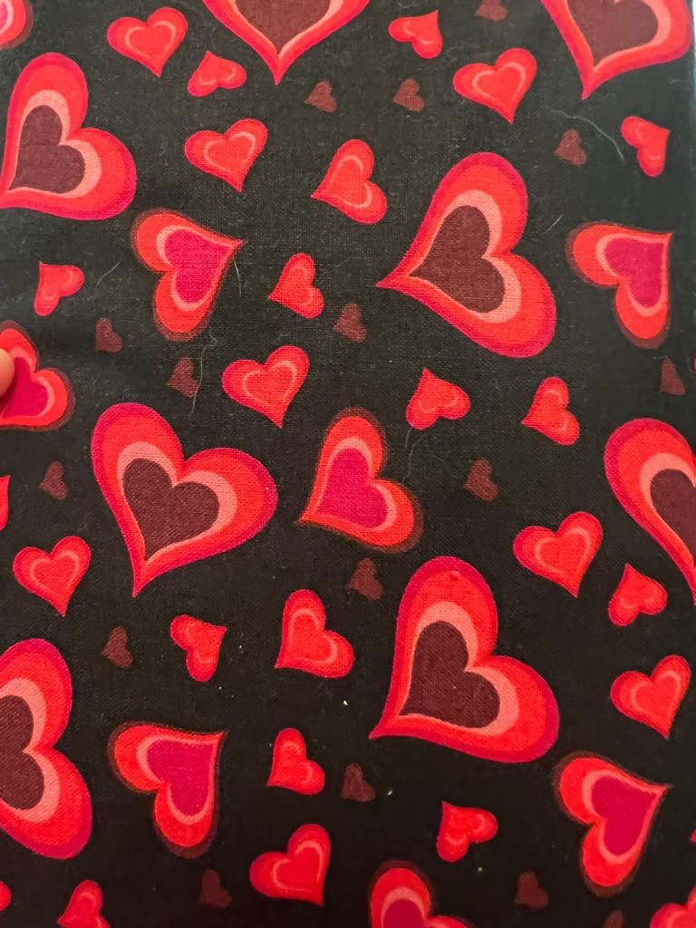Beating Hearts Fabric Collar 1.5”