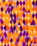 Fall Mosaic- PAWJama with Purple Trim/Sleeves