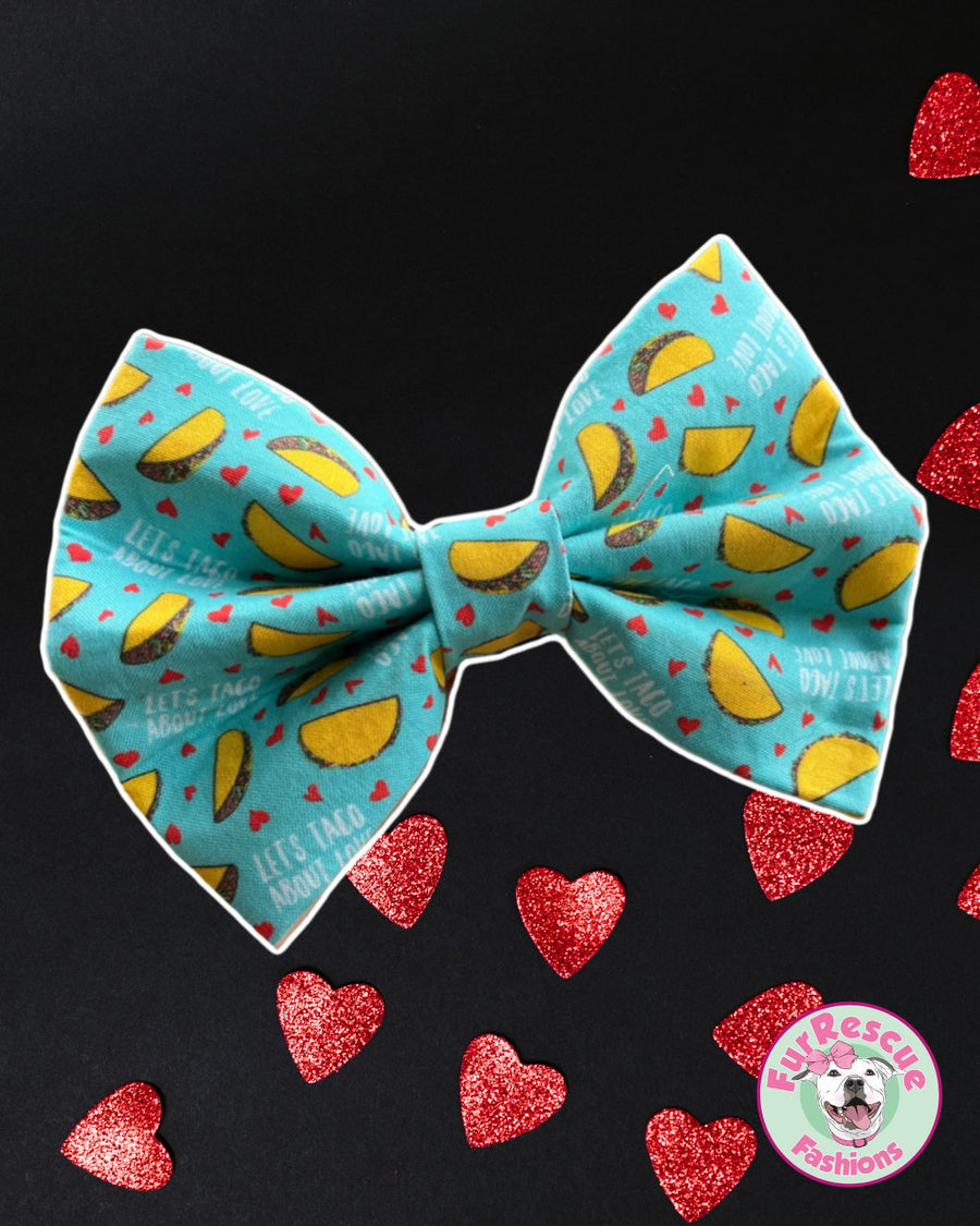 Lets Taco About Love Bow Ties / Head Bows