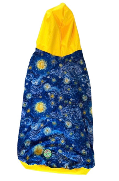 Starry Night - PAWJama with Yellow Trim/Sleeves
