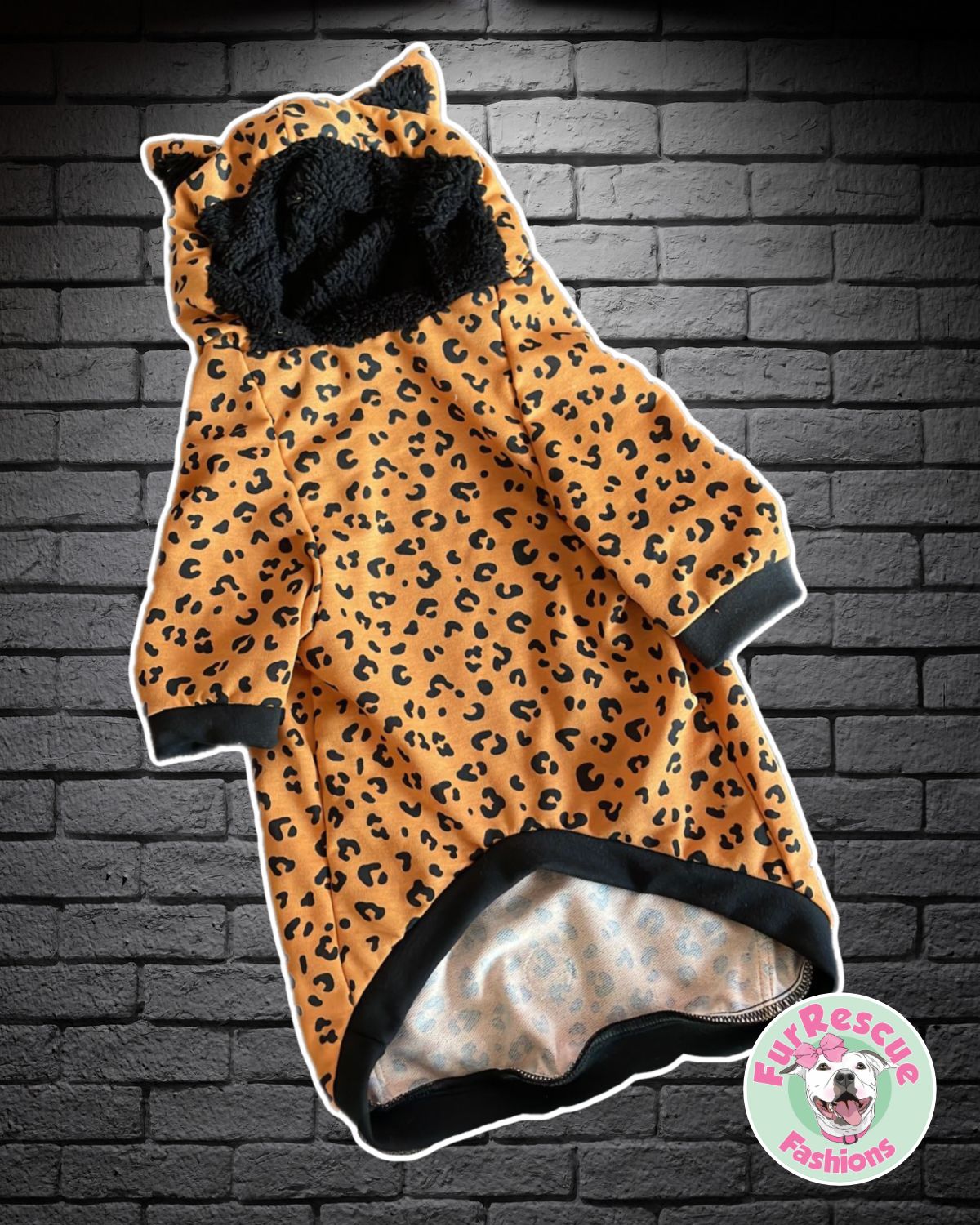 Cheetah Animal Print Hoodie with Ears