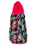 Abstract Pineapple - PAWjama with Fuchsia Neck & Trim/Sleeves