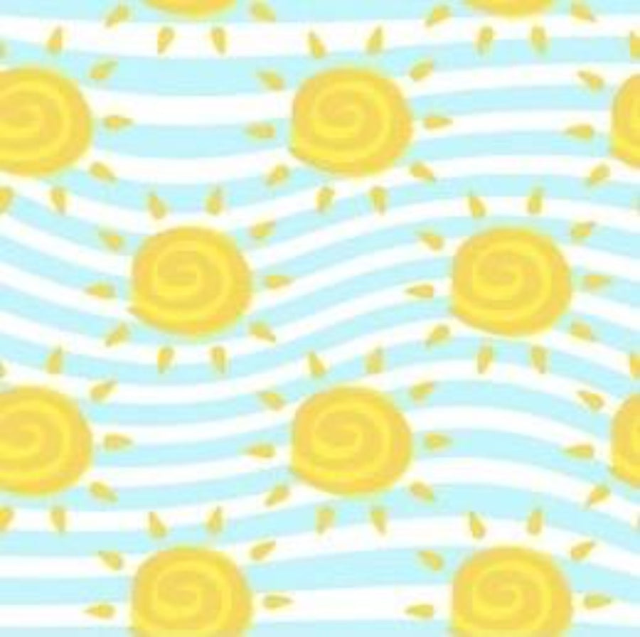 Dog Shirt Dog Pajama sun skies waves stripes yellow blue white