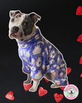 Lucky In Love 4 Legged PAWjamas with Turtle Neck (Available in any pattern)