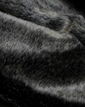 Matching Human Glam Furry Jacket Black/Gray