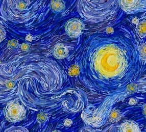 Starry Night - PAWJama with Yellow Trim/Sleeves