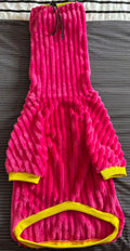 Fuchsia Sweater with Long Pompom Snood