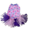 Barkday Cupcake- Tutu Dress with Lilac Trim/Sleeves