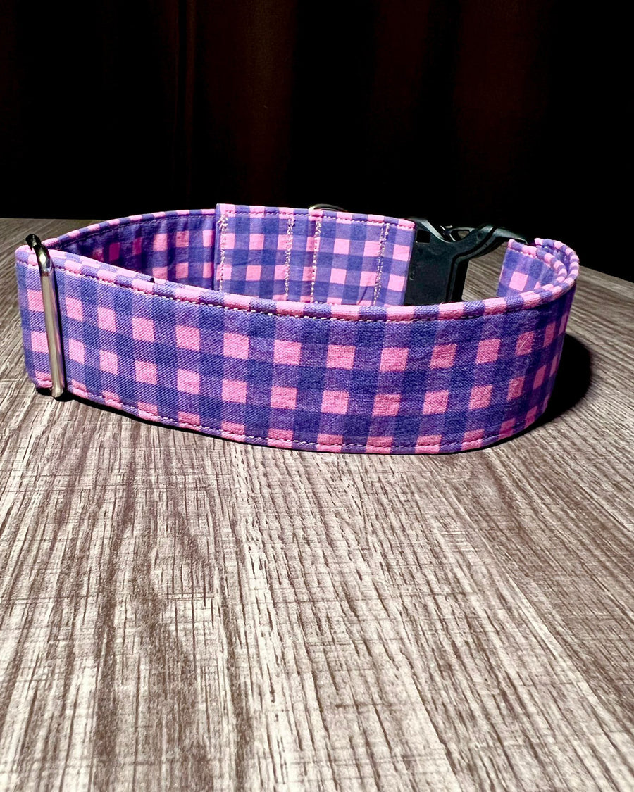 Valentine’s Plaid Fabric Collar 1.5”