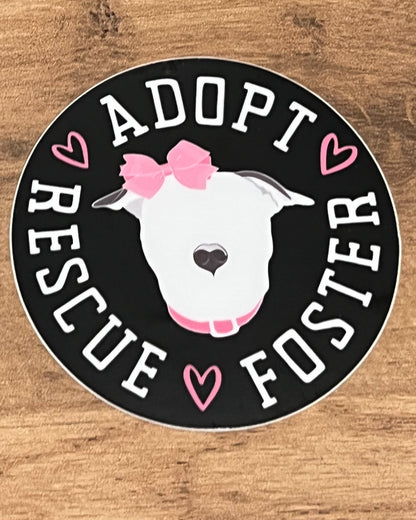 Rescue Adopt Foster Stickers