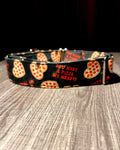 You have a pizza my heart Fabric Collar 1.5”