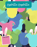 Hippittie Hoppittie - PAWjama with Pink Neck & Trim/Sleeves