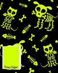 Skeleton Crew - PAWjama with Neon Neck & Trim/Sleeves