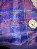 Raspberry Plaid - PAWjama with Purple Neck & Trim/Sleeves