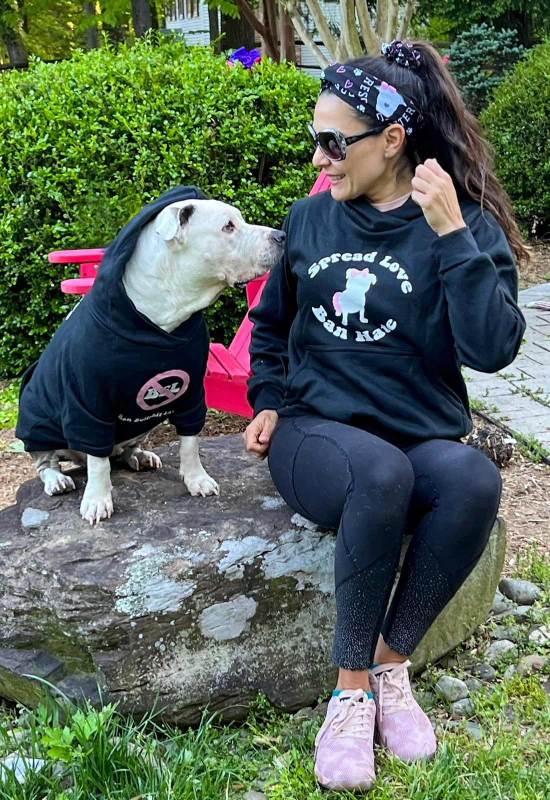 Human Hoodie Spread Love Ban BSL Black