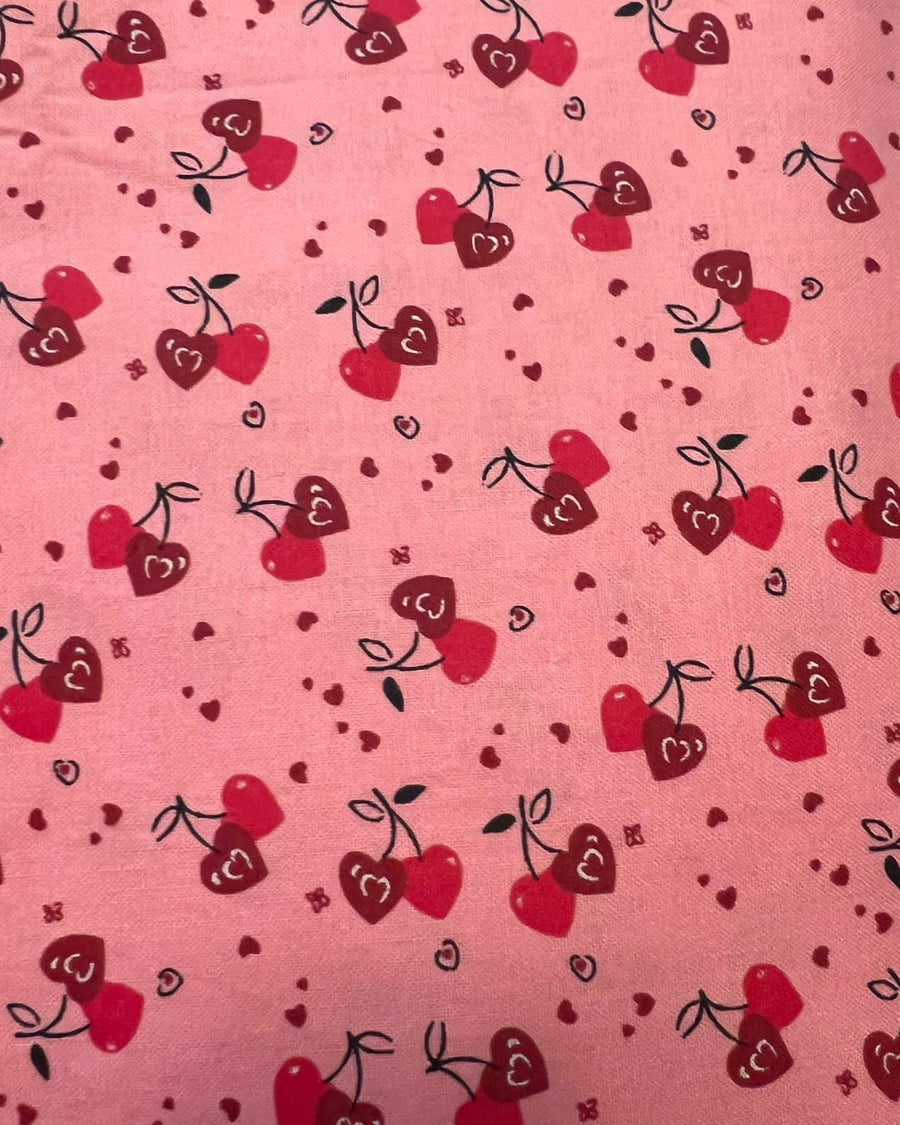 Cherry Kisses Fabric Collar 1.5”