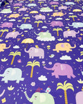Purple Elephant Paradise - PAWJama with Mint & Trim/Sleeves