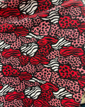 Animal Print Hearts - PAWJama with Black Trim/Sleeves