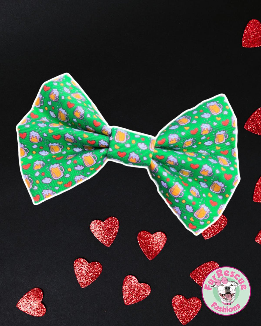 In Dog Beers Cotton Twill Bow Ties / Head Bows