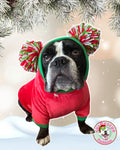 Christmas Pompom Snood Sweater