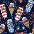 Dog shirt dog pajama independence party fireworks ice cream flip flops bikini white blue red stars