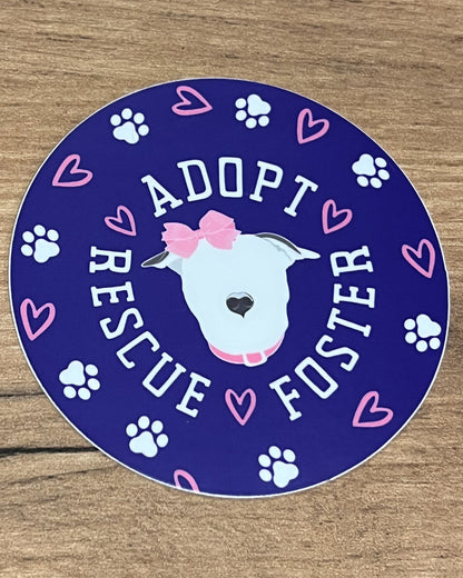 Rescue Adopt Foster Stickers