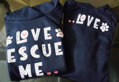 Human Hoodie Love Rescued Me