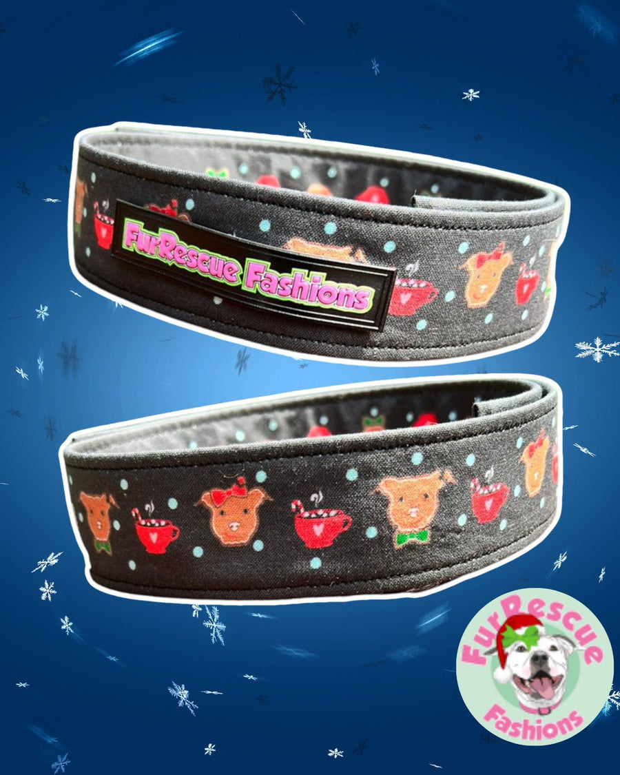 Ginger Cookies for Santa Paws Fabric Collar 1.5”
