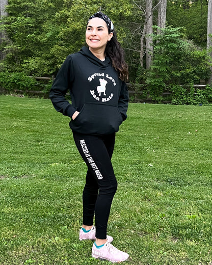 Human Hoodie Spread Love Ban BSL Black